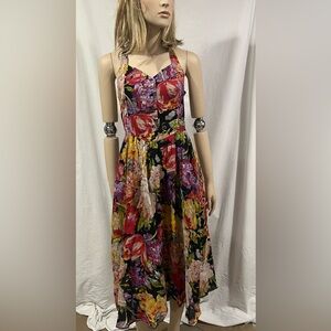 Vintage Floral Sleeveless Dress 10